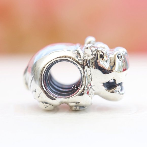 Pandora  Hippo Sterling Silver Charm 790334 - Picture 4 of 4